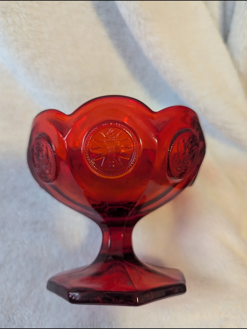 Fostoria Coin Glass Footed Dish
